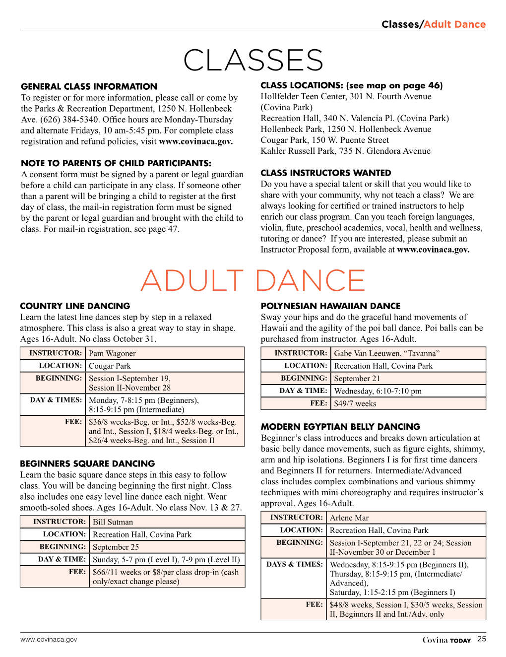 Classes Adult Dance