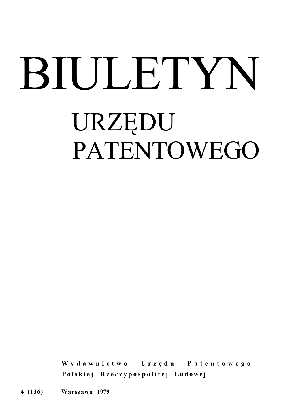 Urzędu Patentowego