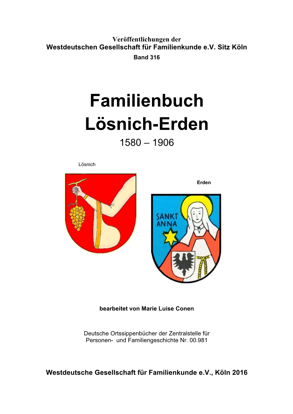 Familienbuch Lösnich-Erden 1580-1906