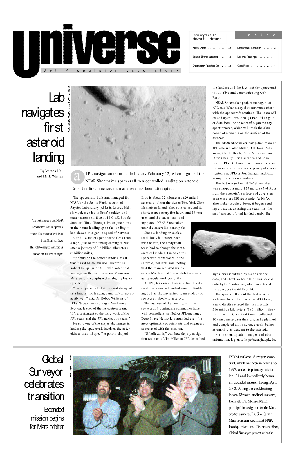 Lab Navigates First Asteroid Landing