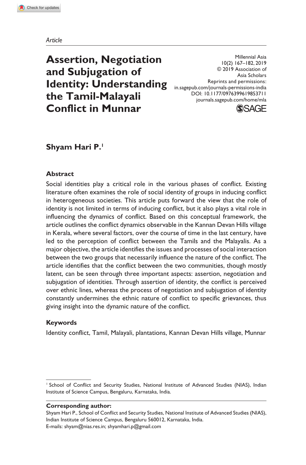 Understanding the Tamil-Malayali