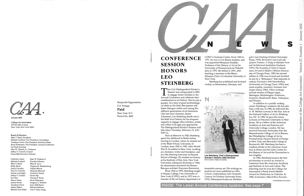 January 2002 CAA News