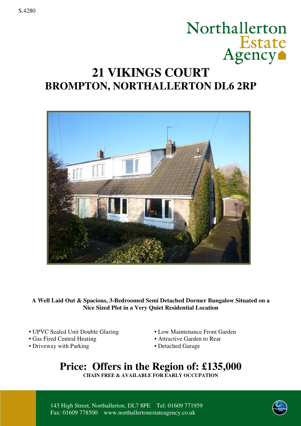 21 Vikings Court Brompton, Northallerton Dl6 2Rp