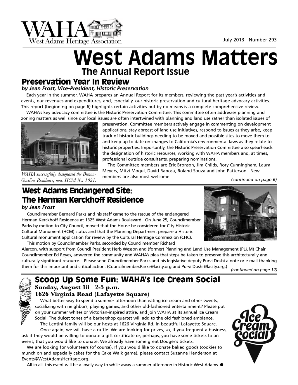 West Adams Matters