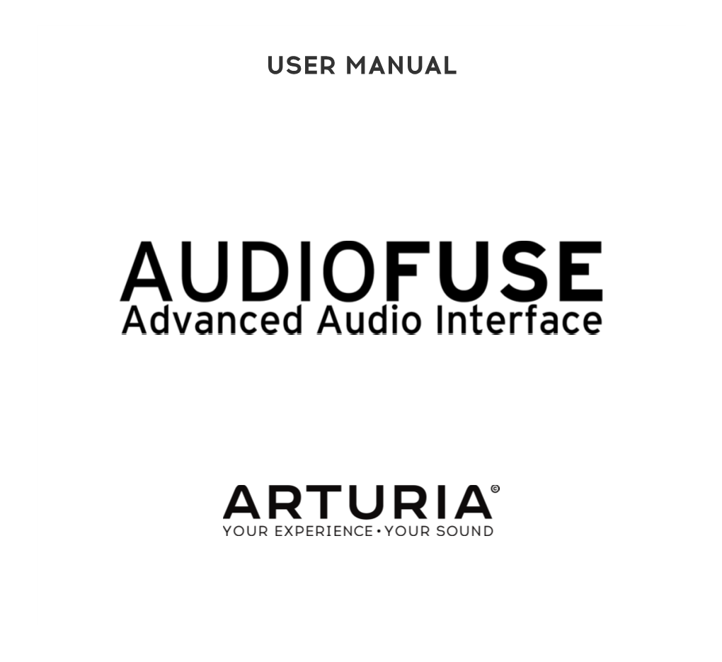User Manual Audiofuse - Overview 2 a Version with More Details Is Available After Registration On