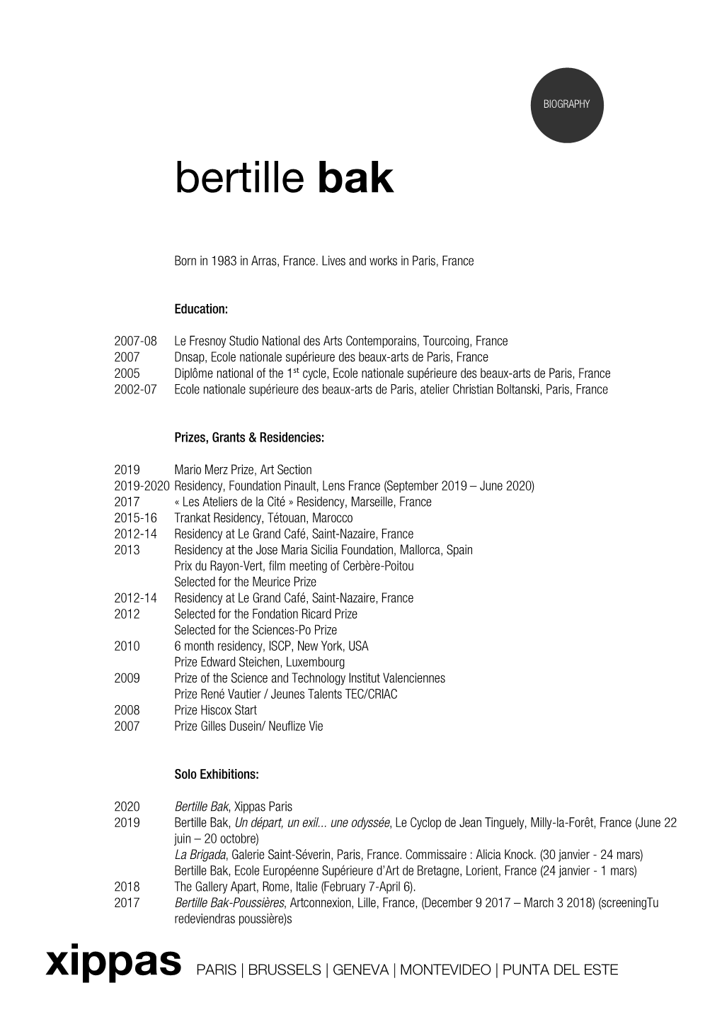 Bertille Bak Bio EN