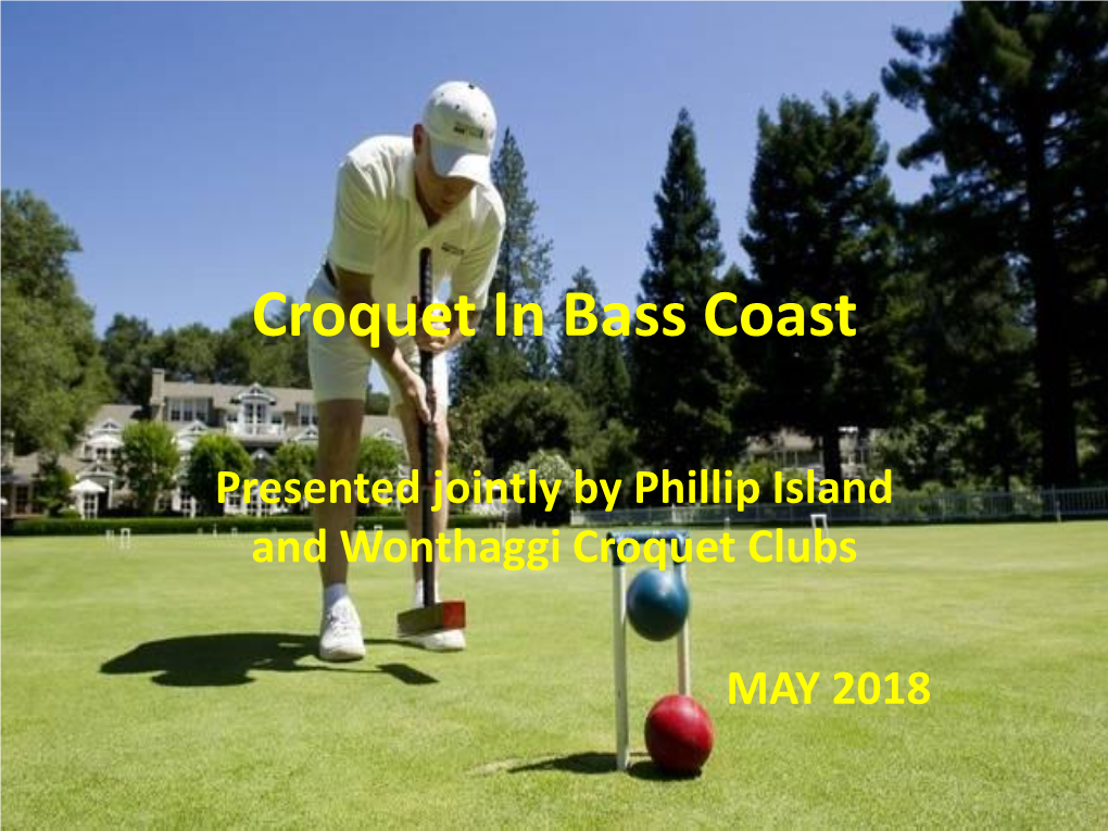 Croquet in Bass Coast