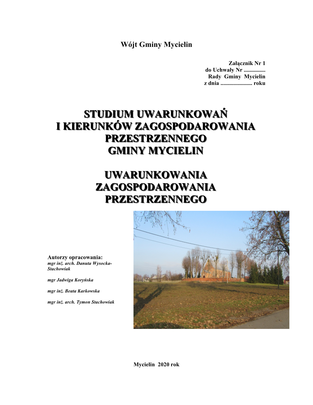 Studium Uwarunkowań I Kierunków