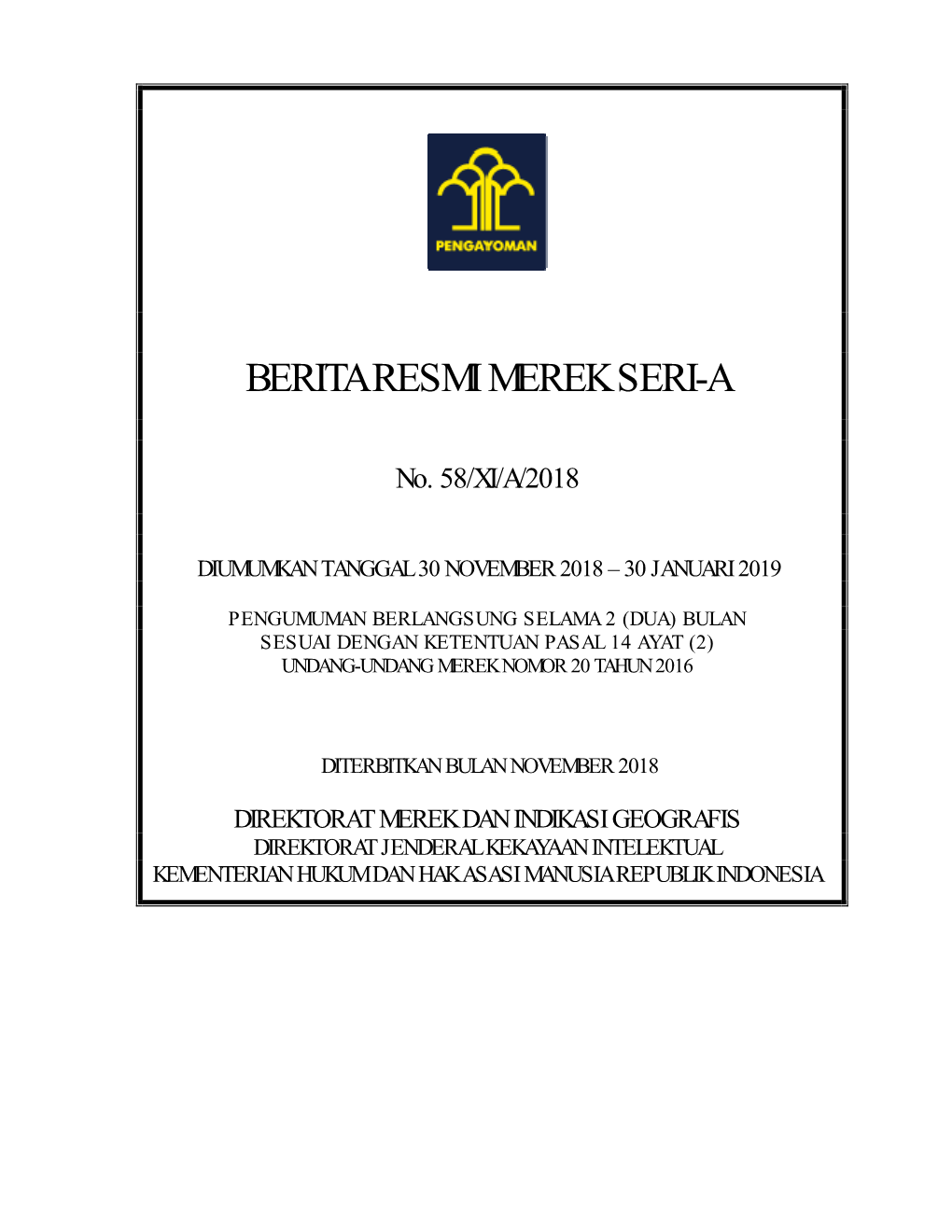 Berita Resmi Merek Seri-A