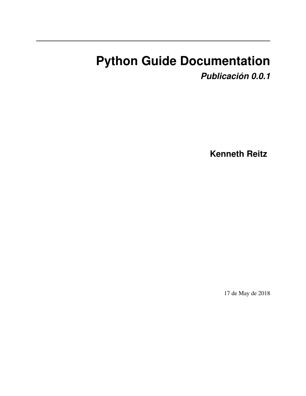 Python Guide Documentation Publicación 0.0.1