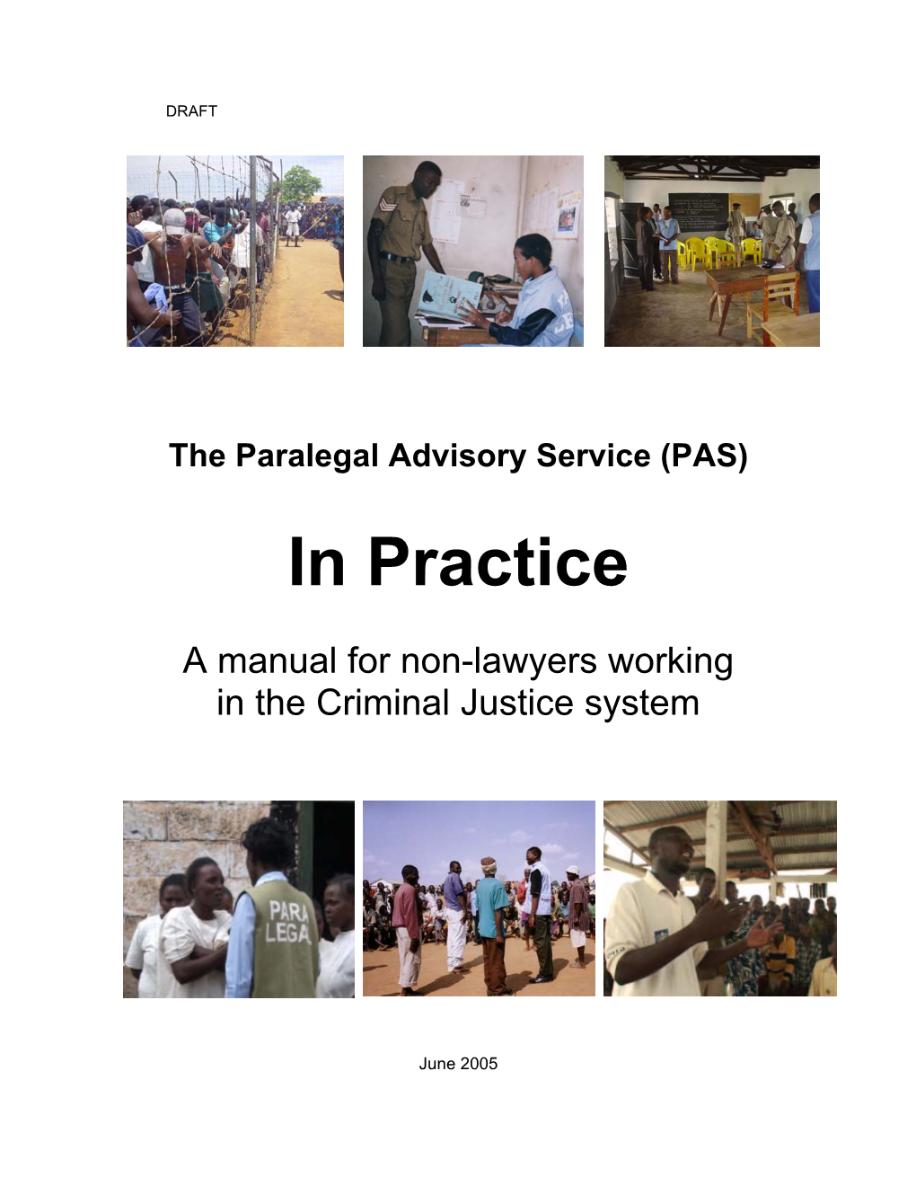 The Paralegal Advisory Service in Practice