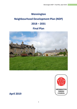 Wennington Neighbourhood Development Plan (NDP) 2018 – 2031 Final Plan