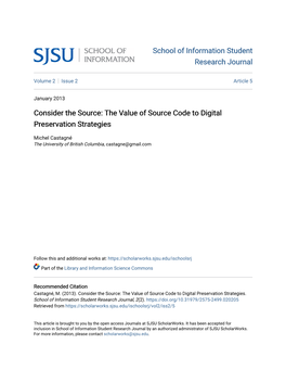 The Value of Source Code to Digital Preservation Strategies