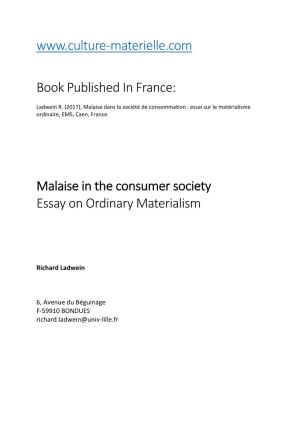 Materielle.Com Book Published in France: Essay On