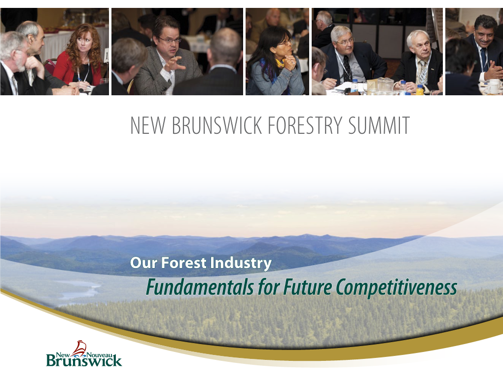Our Forest Industry: Fundamentals for Future Competitiveness