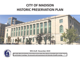 Draft Historic Preservation Plan
