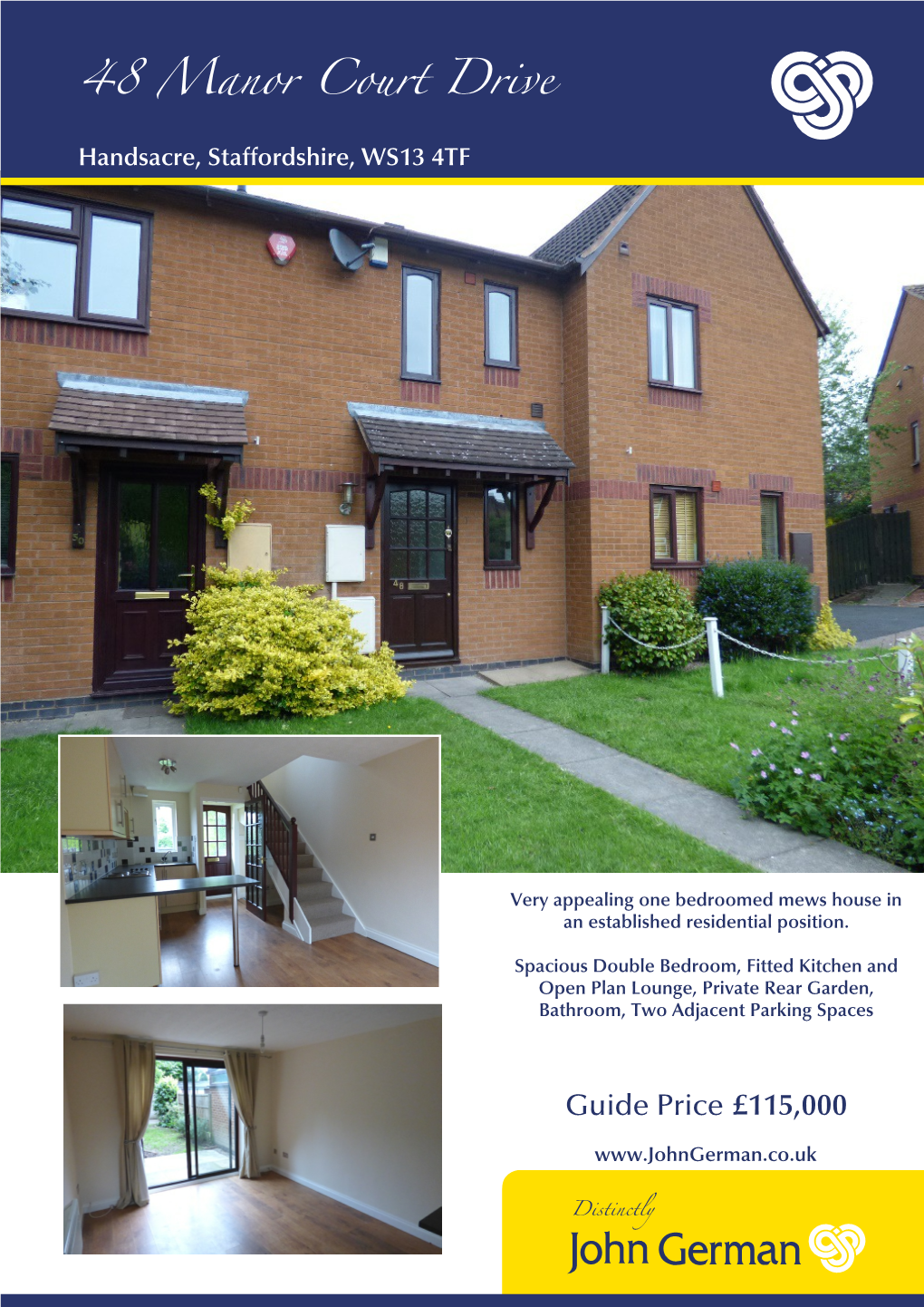 48 Manor Court Drive Handsacre, Staffordshire, WS13 4TF