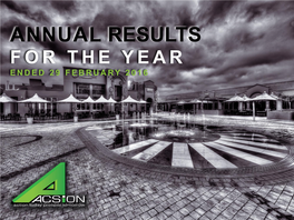 Annual Results Presentation 2016