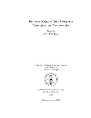 Rational Design of Zinc Phosphide Heterojunction Photovoltaics
