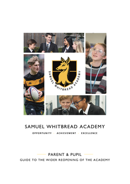 SWA Parent and Pupil Reopening Guide