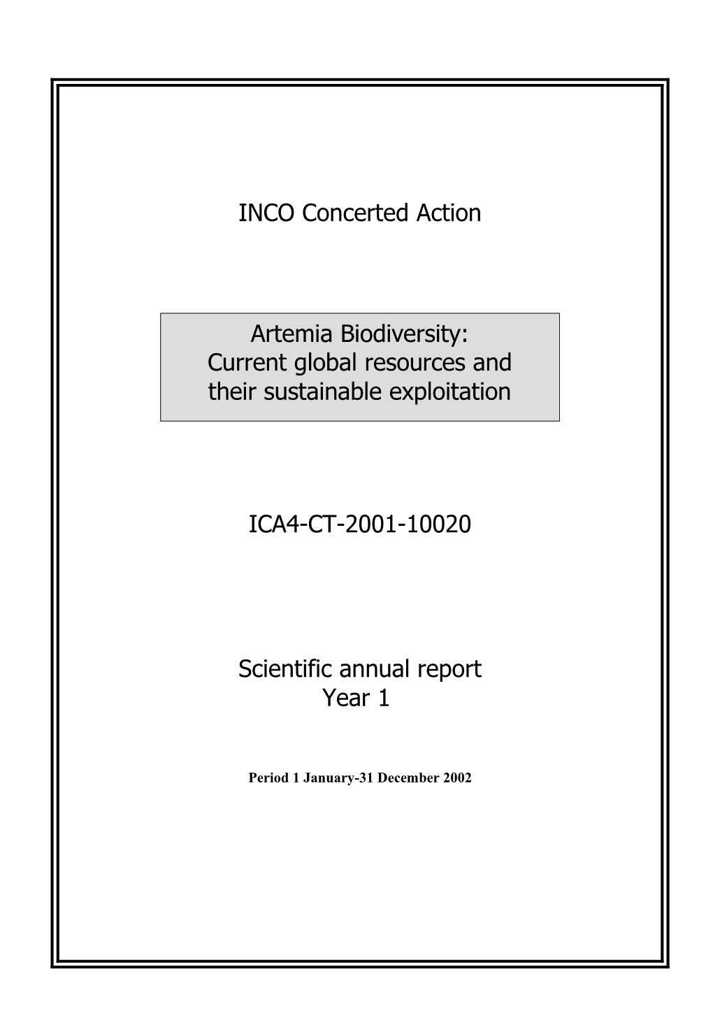 Scientific Annual Report