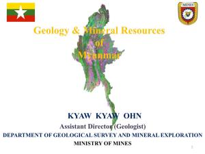 Geology & Mineral Resources of Myanmar