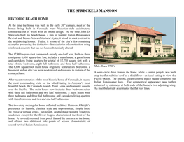 The Spreckels Mansion