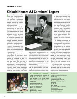 Kinkaid Honors AJ Carothers' Legacy