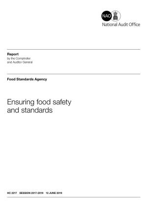 Ensuring Food Safety and Standards