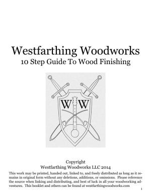 10 Step Guide to Wood Finishing