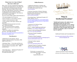 AASL Intellectual Freedom Brochure
