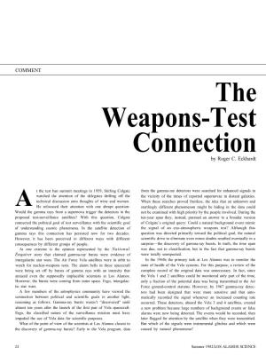 Weapons-Test Connection by Roger C