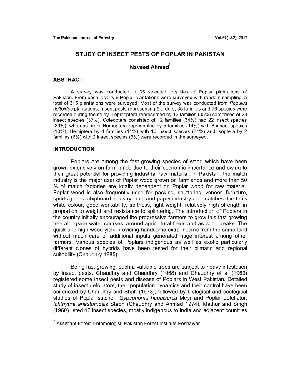 A Note on Artificial Regeneration of Acacia