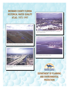 Broward County, Florida Historical Water Quality Atlas: 1972-1997