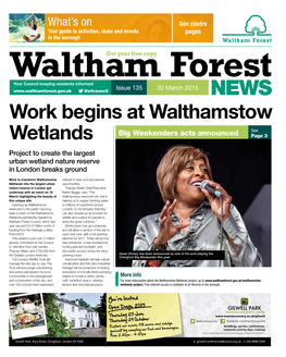 Work Begins at Walthamstow Wetlands