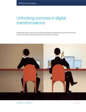 Unlocking Success in Digital Transformations