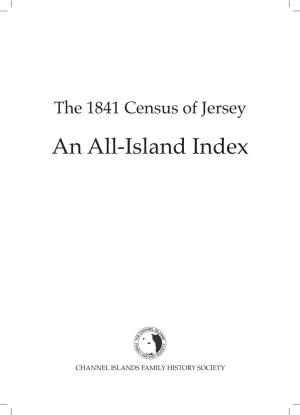 The 1841 Census of Jersey an All-Island Index
