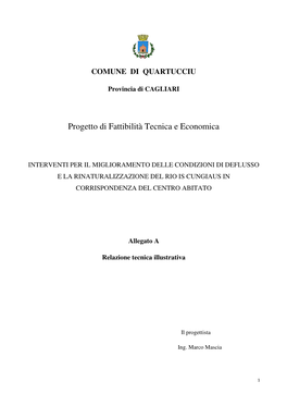 Progetto Di Fattibilità Tecnica E Economica