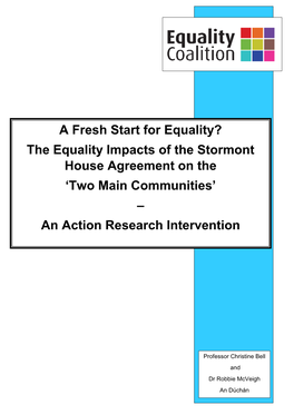 The Stormont House Agreement on the 'Two Main Communities'