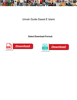 Umrah Guide Dawat E Islami
