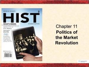 Chapter 11 Politics of the Market Revolution P186 P187 Politics in the Age of Jackson
