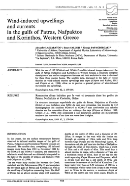 Wind-Induced Upwellings and Currents in the Gulfs of Patras, Nafpaktos and Korinthos, Western Greece