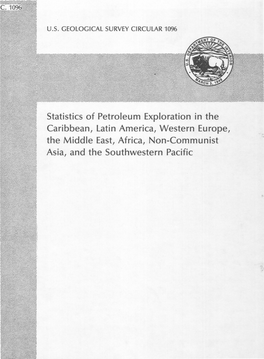 Statistics of Petroleum Exploration in the Caribbean, Latin America, Western Europe, the Middle East, Africa, Non-Communist Asia, and the Southwestern Pacific