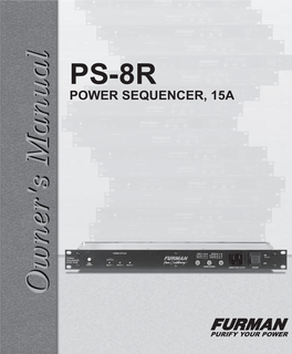 PS-8R Manual
