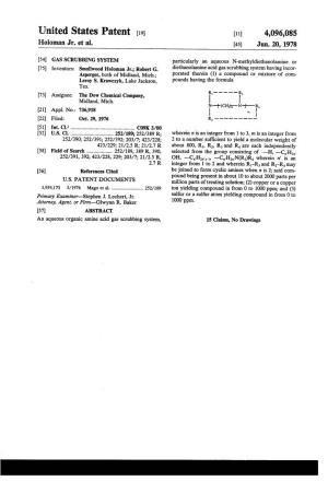 United States Patent (19) 11) 4,096,085 Holoman Jr