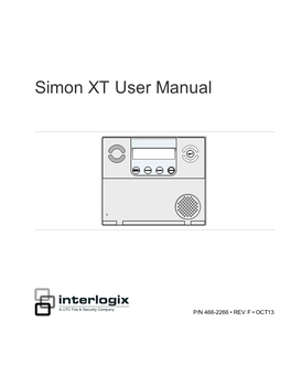 Simon XT User Manual