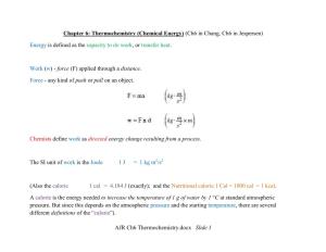 AJR Ch6 Thermochemistry.Docx Slide 1 Chapter 6