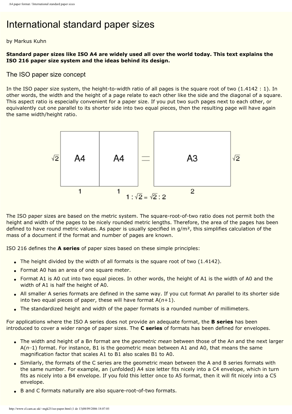 A4 Paper Format International Standard Paper Sizes DocsLib