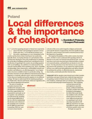 Local Differences & the Importance of Cohesion