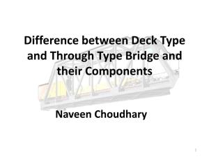 Difference Between Deck Type and Through Type Bridge and Their Components